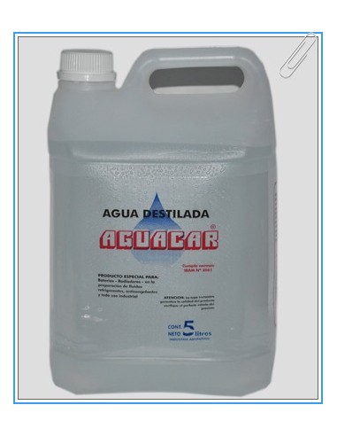 Agua Destilada 5 Lts Transparente