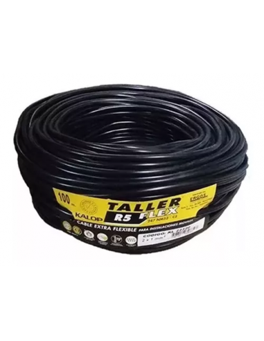 Cable Tipo Taller 7 X 1.5 Negro  (por Metro)