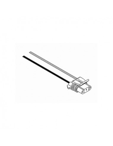 Conector Electronico De 3 Vias, Unipolar  Con 2 Cables (gri-neg)