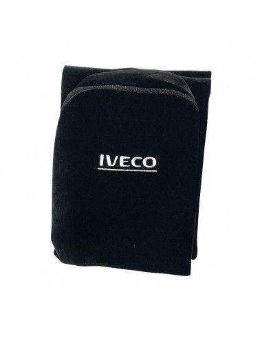 Funda Velvet C/logo Iveco 2 Butacas Altas Negro